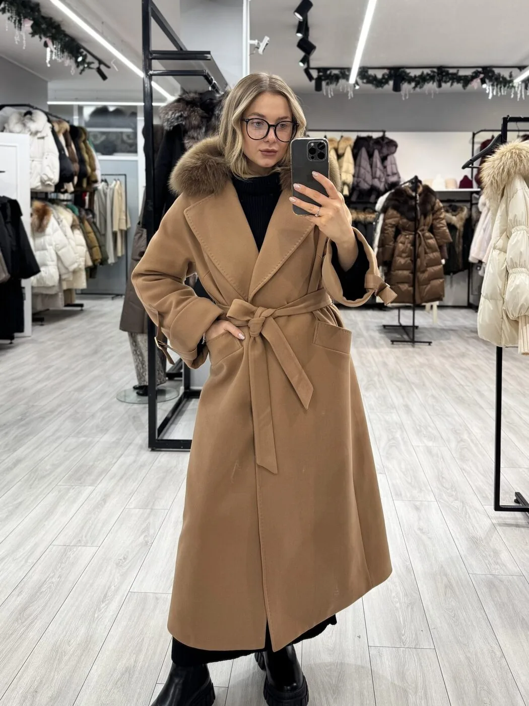 Пальто Валентина, песочный