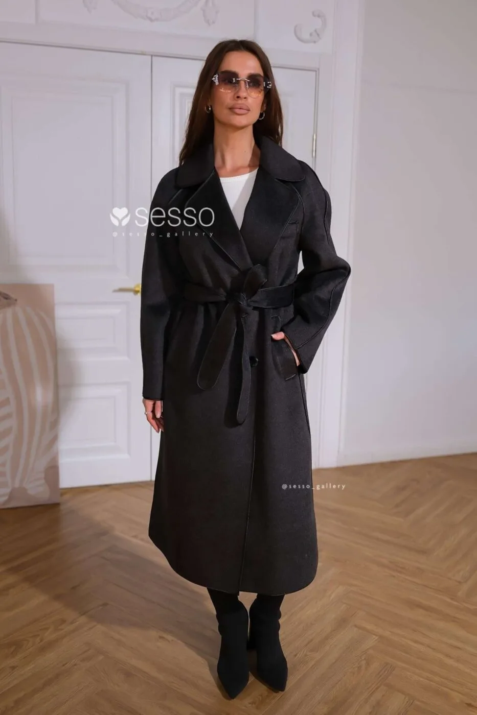 Пальто Жаклин, графит
