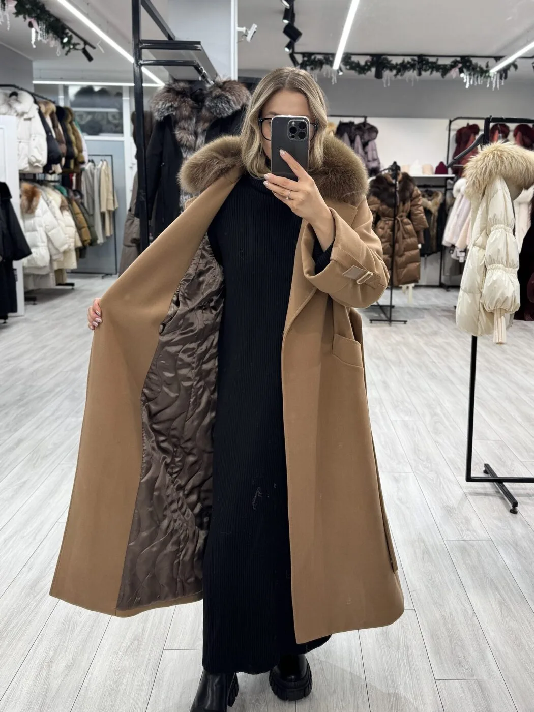 Пальто Валентина, песочный