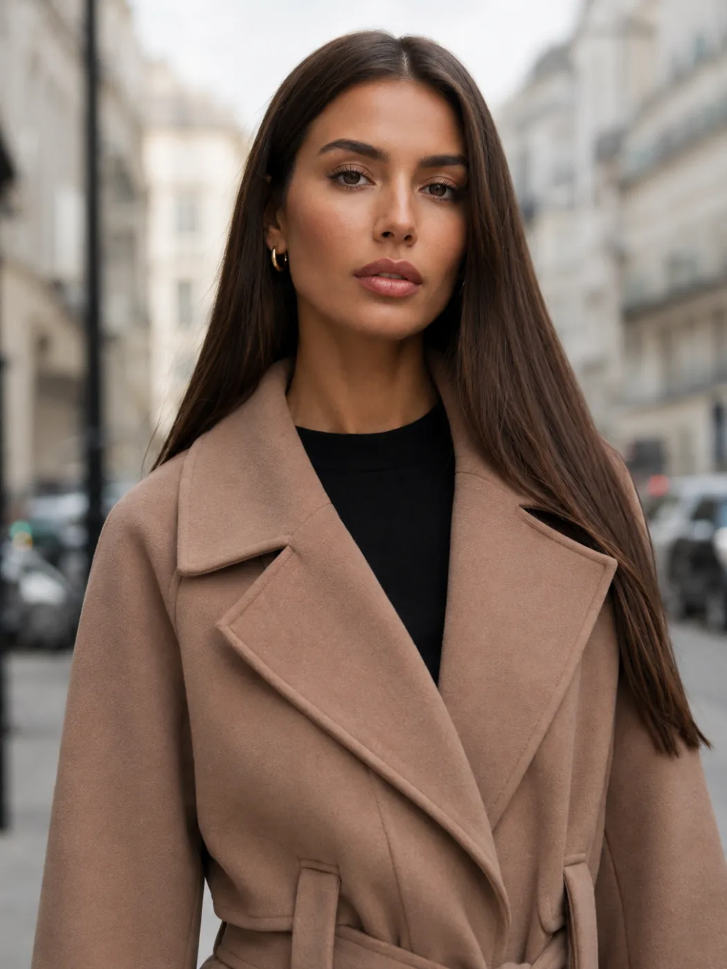 Пальто Селин, темная пудра — изображение 5